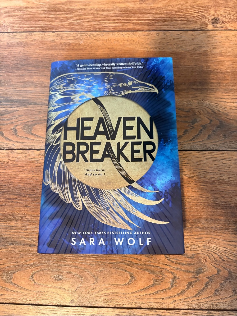 Heavenbreaker Special Edition  by Sara Wolf - Blue & Gold Hardcover